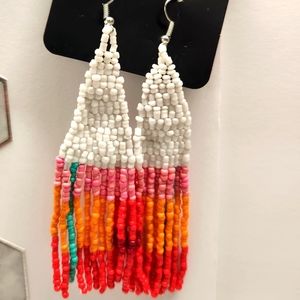 Dangle pony bead earrings